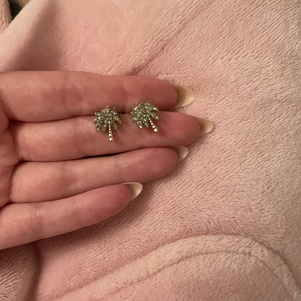 Elegant Silver Palm Tree Earrings